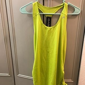 Green Sleeveless Workout Racerback Top